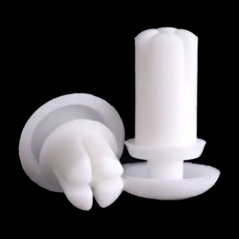Black/White Nylon Plastic Rivet Press R Type Expansion Rivets for PC Board Cars Clip R2032-R5105