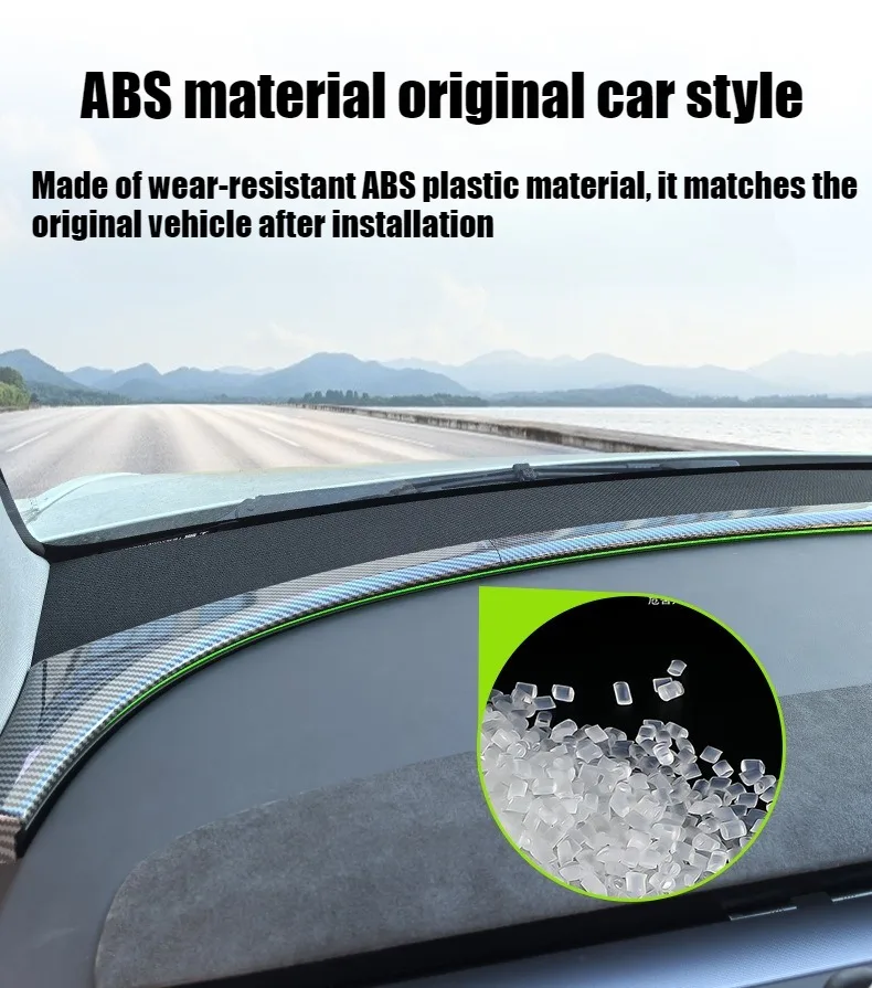 

Комплект из 4 декоративных накладок для подсветки лобового стекла Tesla Model Y 2025-2026 Juniper, ABS, для интерьера, автоаксессуар