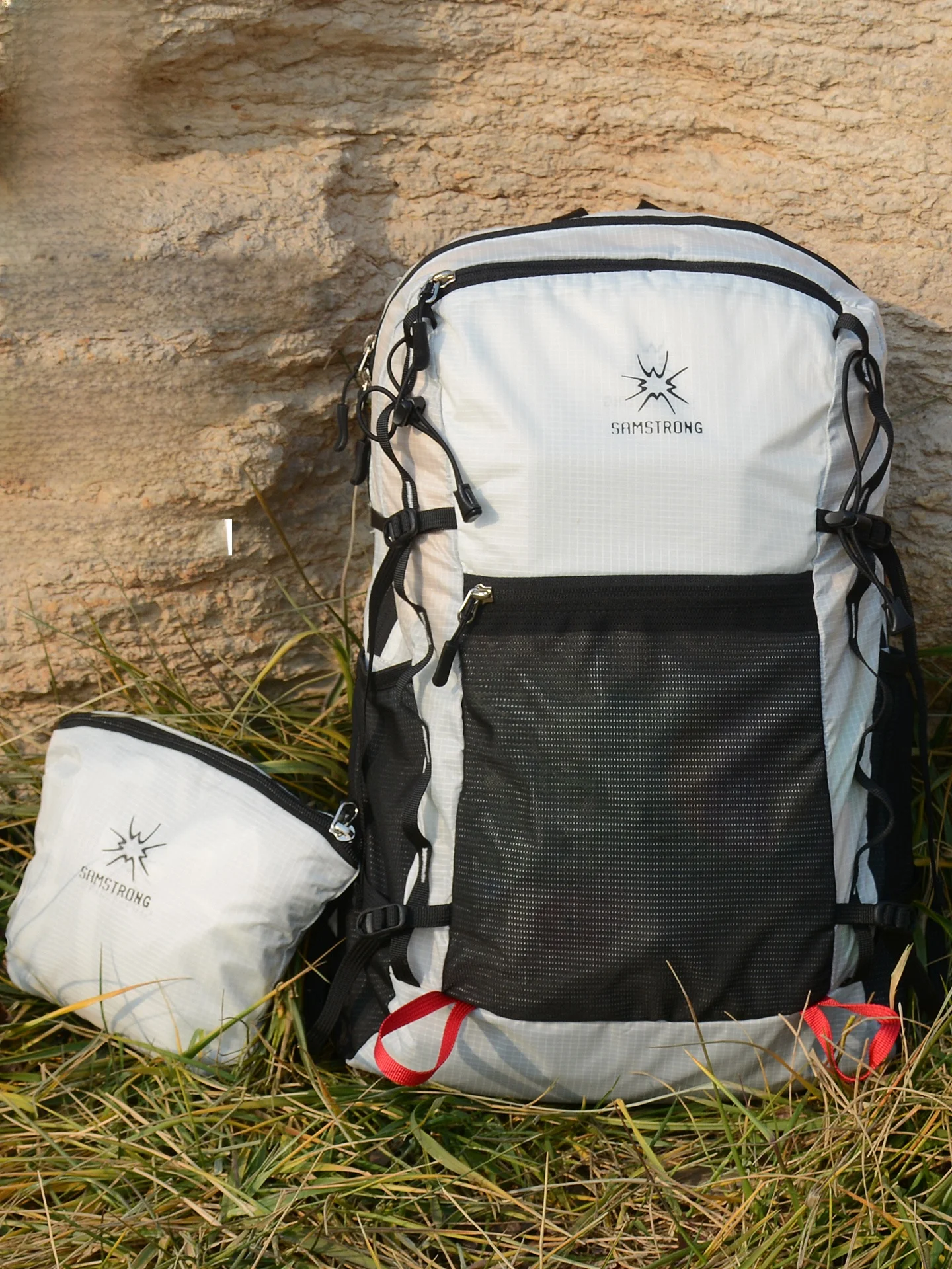 Large Capacity Outdoor Backpack Waterproof Men's Women's Double Shoulder Stackable Mountain Series 25L New Nylon Material