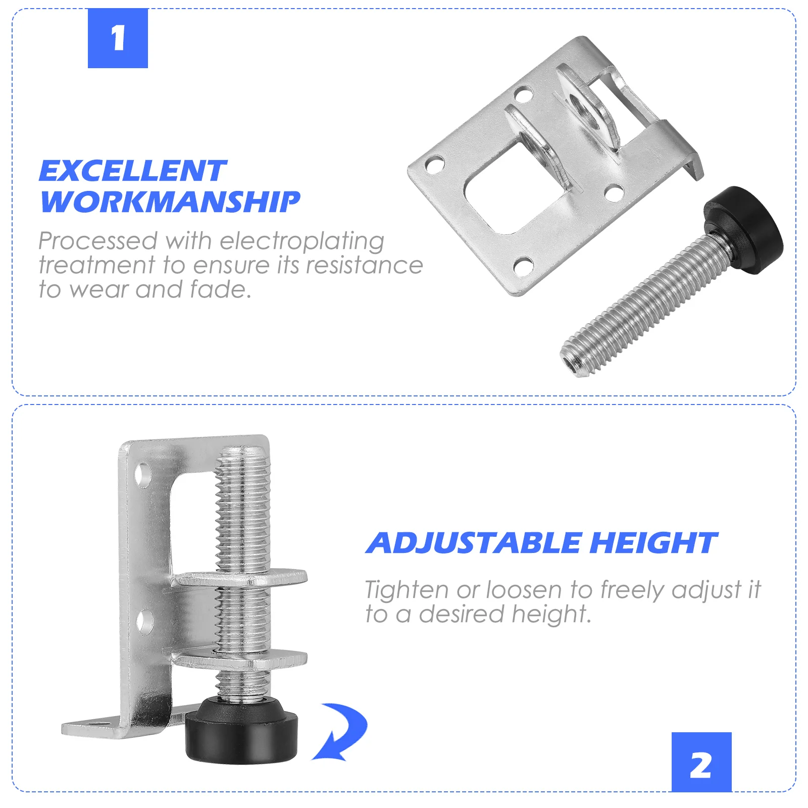 Desk Legs Workbench Leveling Feet for Furniture Table Levelers Adjustable Screw Riser Cabinet