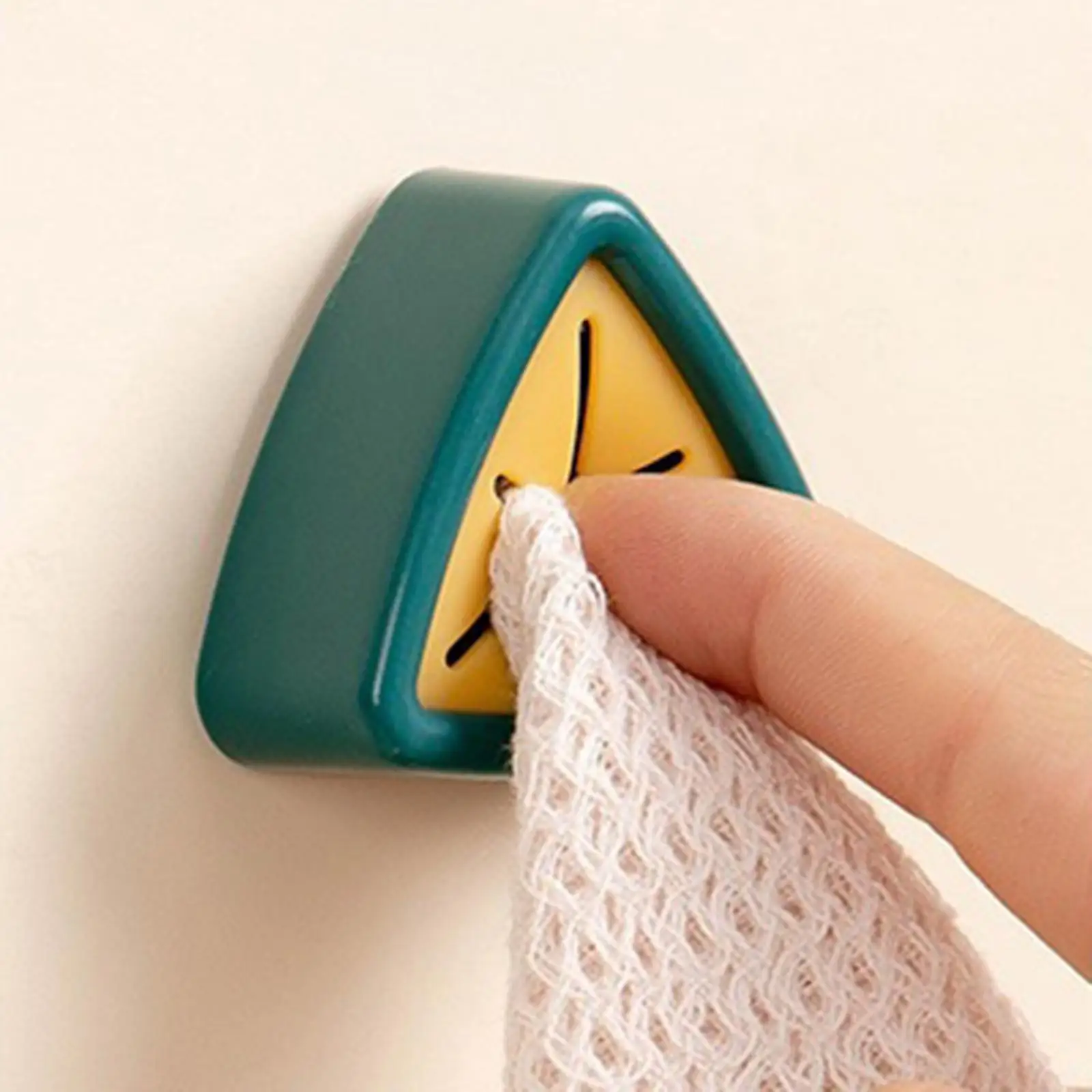 2 Towel Holder Kitchen Towel Hooks Organizer Punch- Mount for Home Accessories