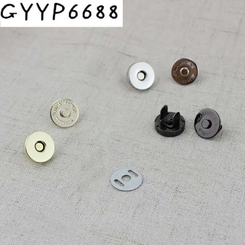 10sets 100sets 5colors 14*3mm hung plating dish shape magnetic snap button clasp fastener for handbag purse wallet  wholesale