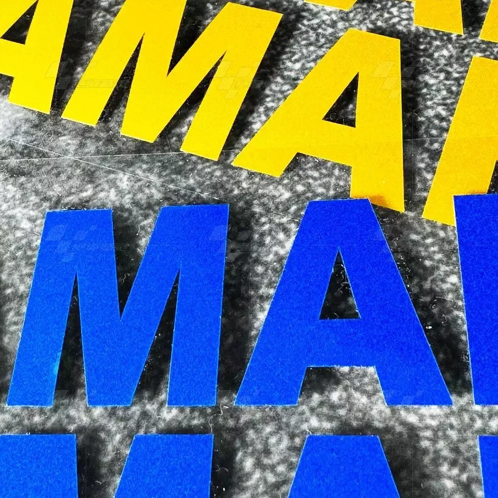 Calcomanías reflectantes para decoración del cuerpo de motocicleta con letras láser para moto de cross, pegatinas para casco, accesorios de modificación