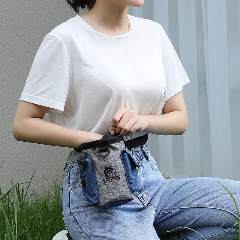 Tas Pinggang Latihan Hewan Peliharaan, Alat Latihan Anjing, Tas Camilan, Tas Hadiah Makanan Anjing, Tas Jinjing