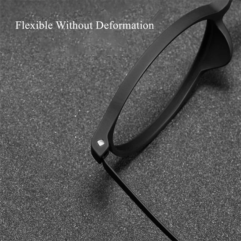 YIMRYUILI Ultraleichte Gummi Titan Runde Rahmen Anti-Blau Licht Lesebrille männer Computer Vergrößerungs Lesebrille Y305 – Detail 9