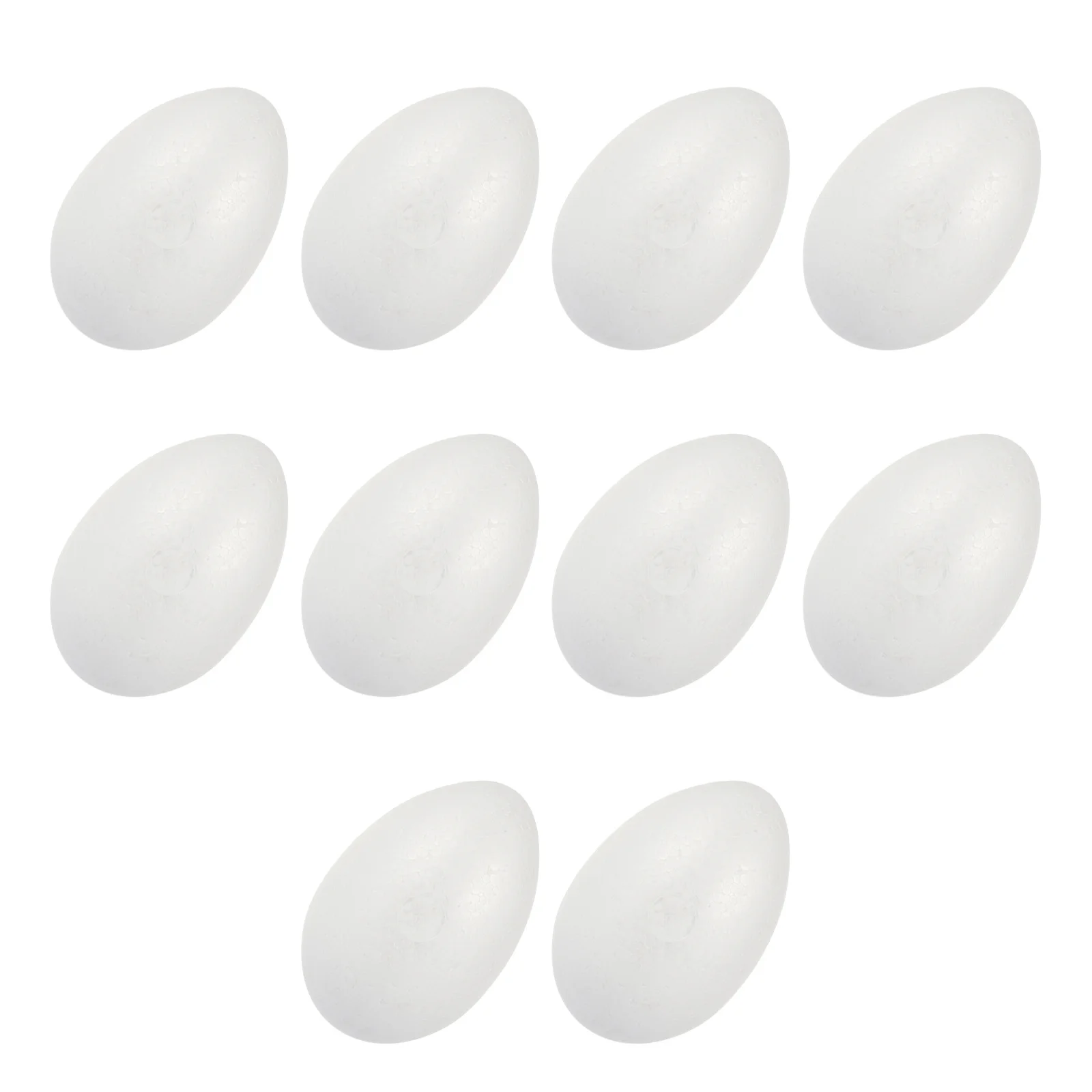 10pcs Diy Easter Hanging Decorations Unpainted Foam Eggs Hollow Craft Models For Kids Festival Party Art Projects Handmade Egg