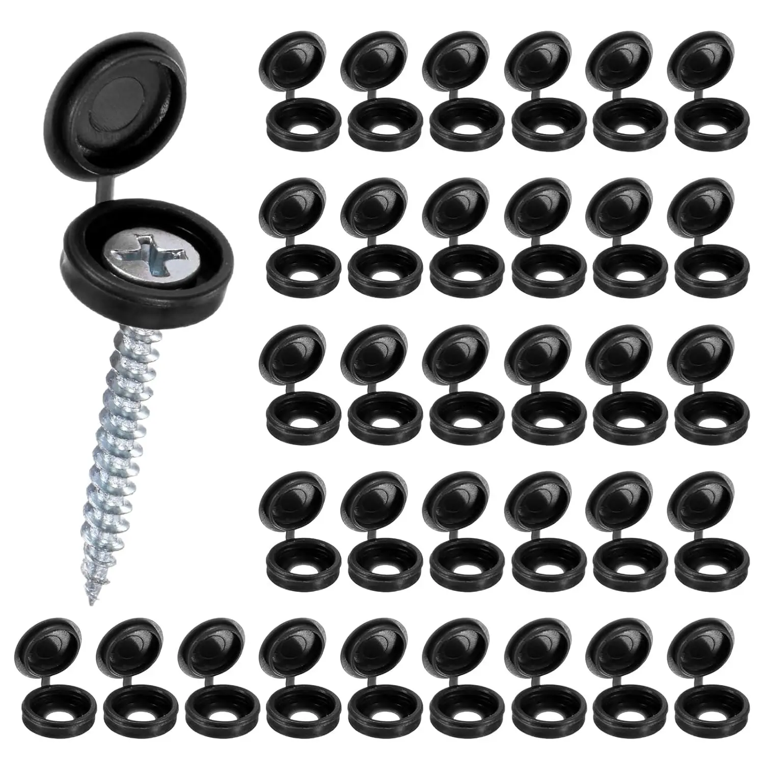 Kunststoffnägel, aufklappbare Schraubverschlüsse, schützende selbstschneidende Schrauben, dekorative Abdeckung, Möbelbeschläge, Muttern, Bolzen, Klappkappe