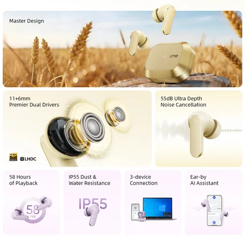 realme Buds Air 8 Беспроводные наушники с шумоподавлением