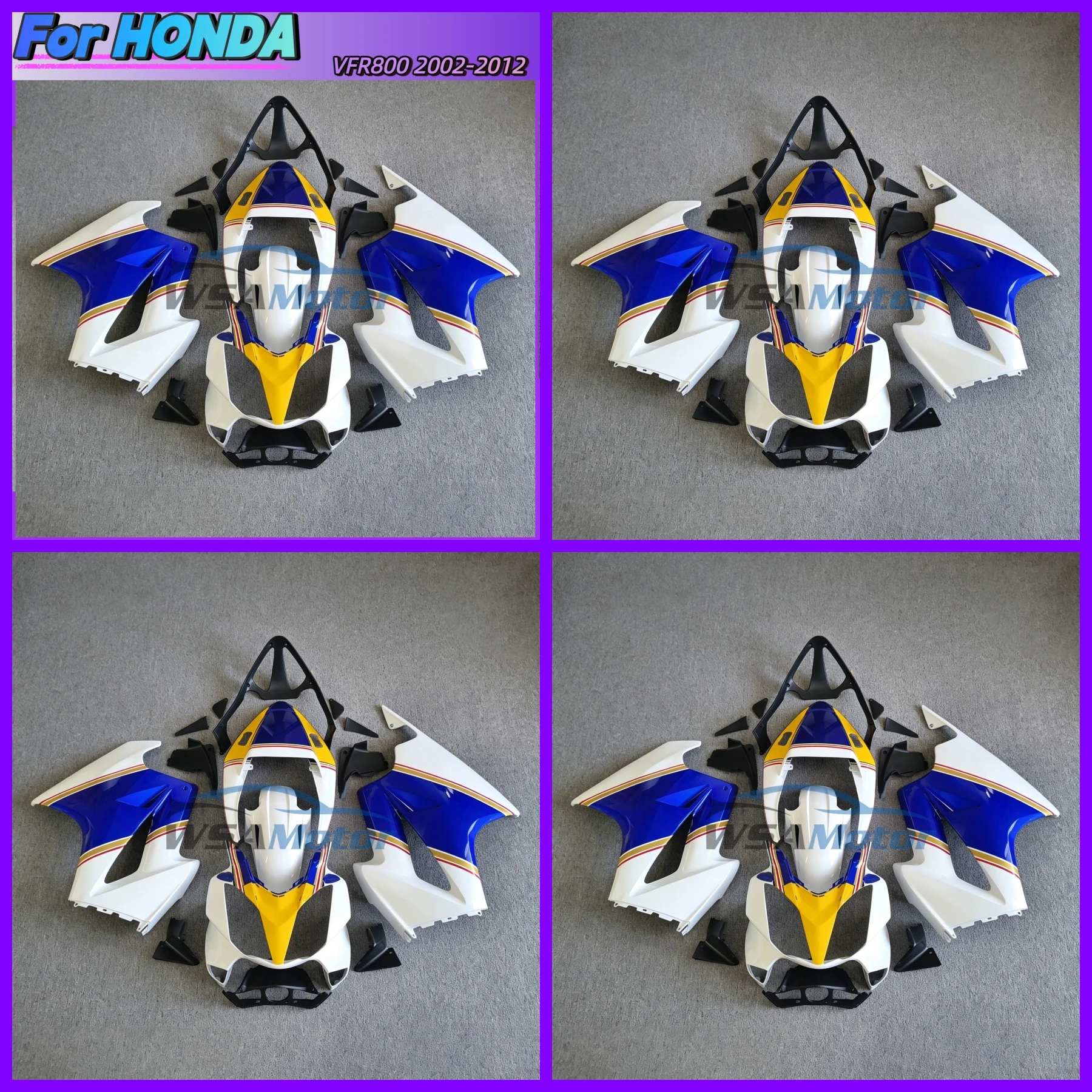 High Quality Motorcycle Fairing Kit for Honda VFR800 2002-2012 Plastic Fairings Kits FOR VFR 800 02 03 04 05 06-12 Bodyframe Tan