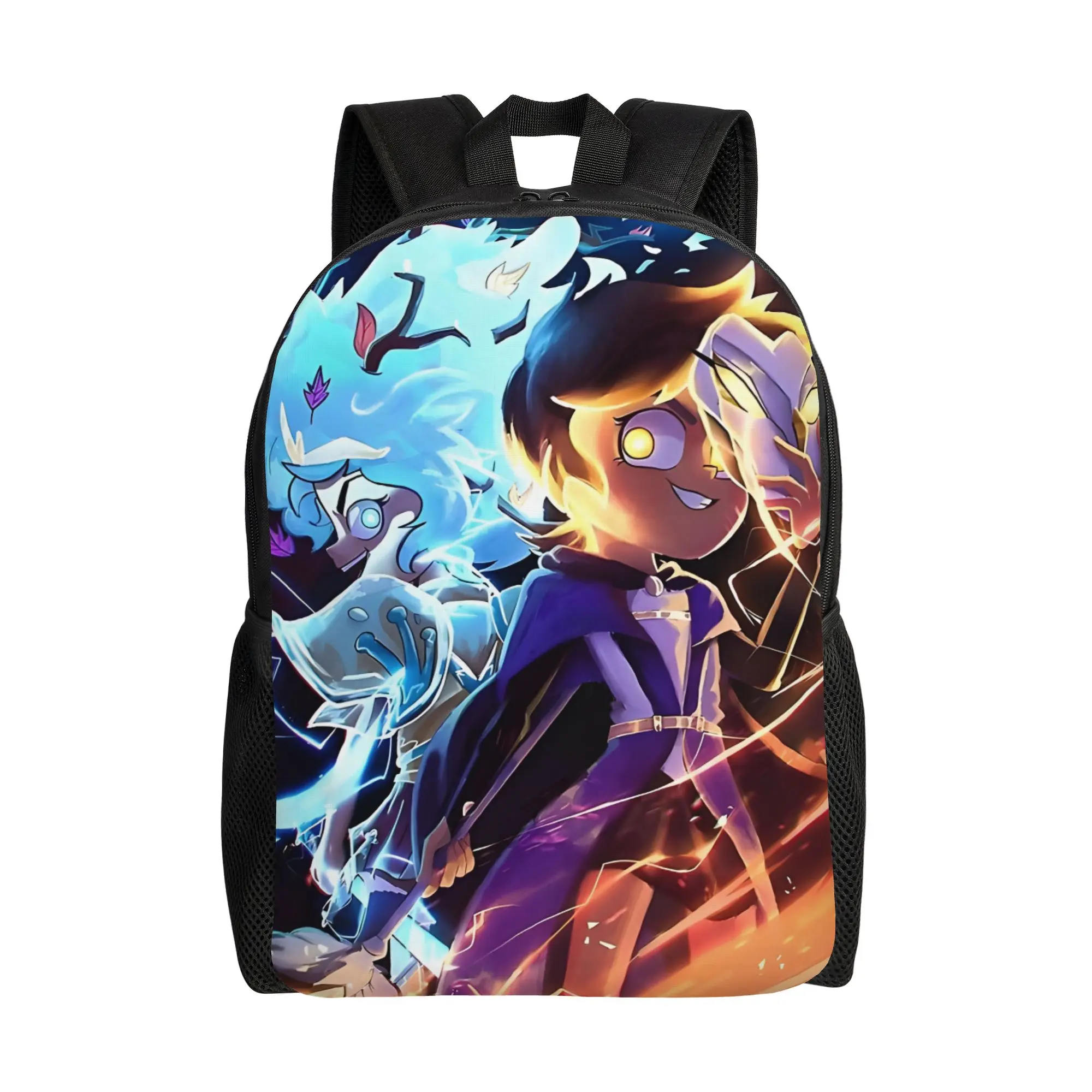 

Back to school season Amphibia Poster 4 Knapsack Walt Cartoon Ladies Super Quality Backpack