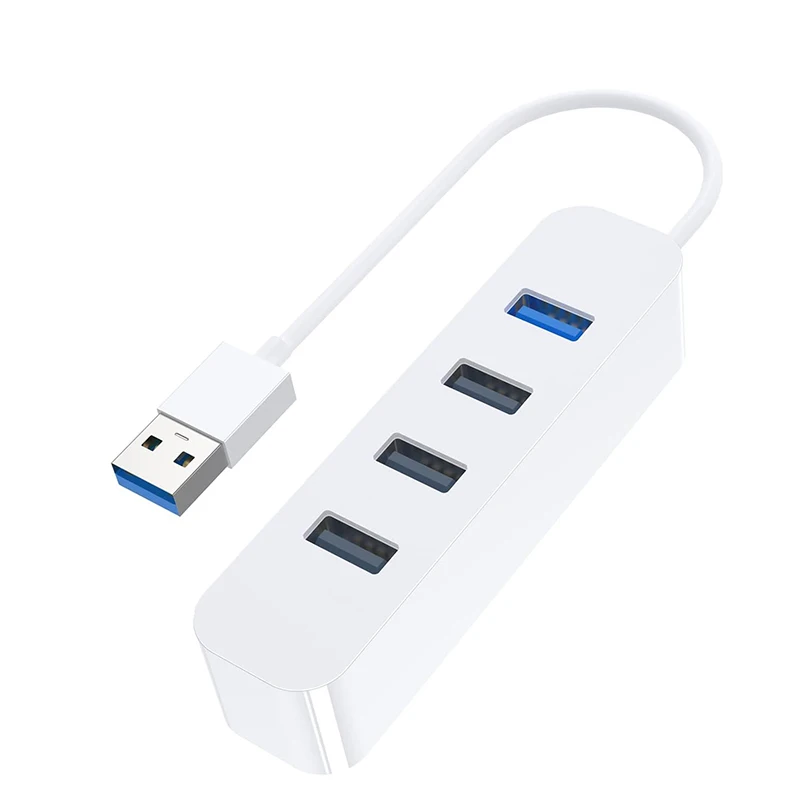 

4 Ports USB 3.0 Hub(1XUSB 3.0+3XUSB 2.0) 4-port USB Splitter box Hub for PC Laptop with Built-in USB 3.0 cable