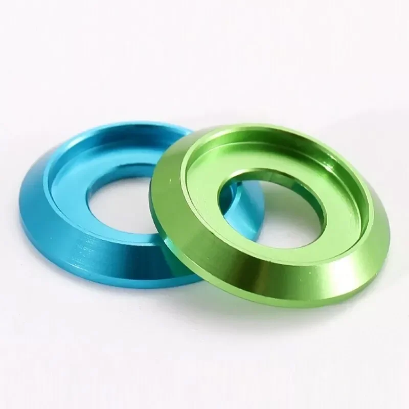 Cup Head Washer M2 M2.5 M3 M4 M5 M6 M8 Aluminum Alloy Colourful Aluminum Cnc Washer For Anodized Button Head Screw Bolts
