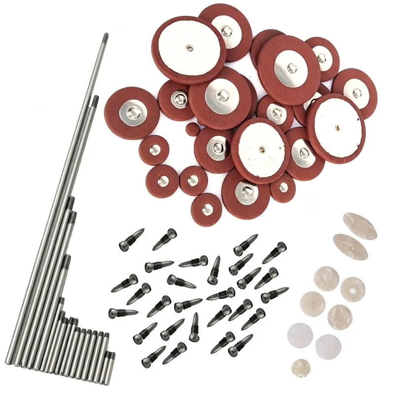 Alto Saxophone Parts Set Multifunctional Saxophone Replace Parts 25 Sound Hole Pad 18 Key Shafts Woodwind Instrument Accessories