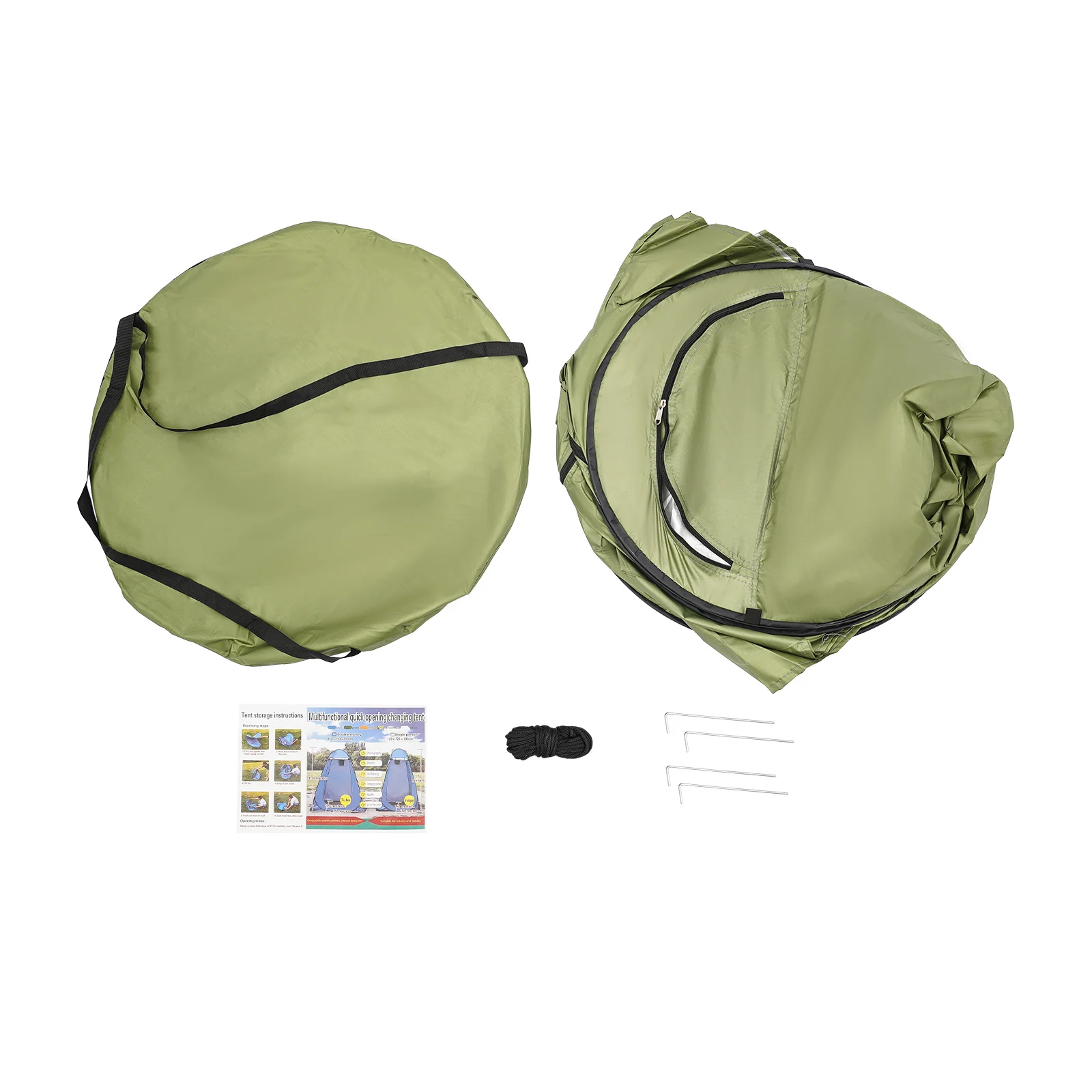 1,2*1,2*1,9m Outdoor-Duschzelt, Faltbares Privatsphären-Zelt, Tragbares Toilettenzelt, Umkleidekabine für Wandern und Picknicks – Detail 11