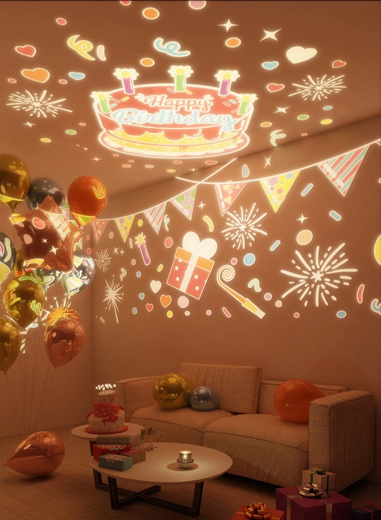 

Rabbit starry sky projection lamp, remote - controlled music night light, children's birthday gift, starry sky atmosphere lamp