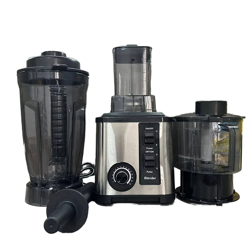 

6-in-1 Stainless Steel Electric Fruit Smoothie Food Juicer Multifunctional Home Kitchen Appliance Plastic Blender Mixer Blenders