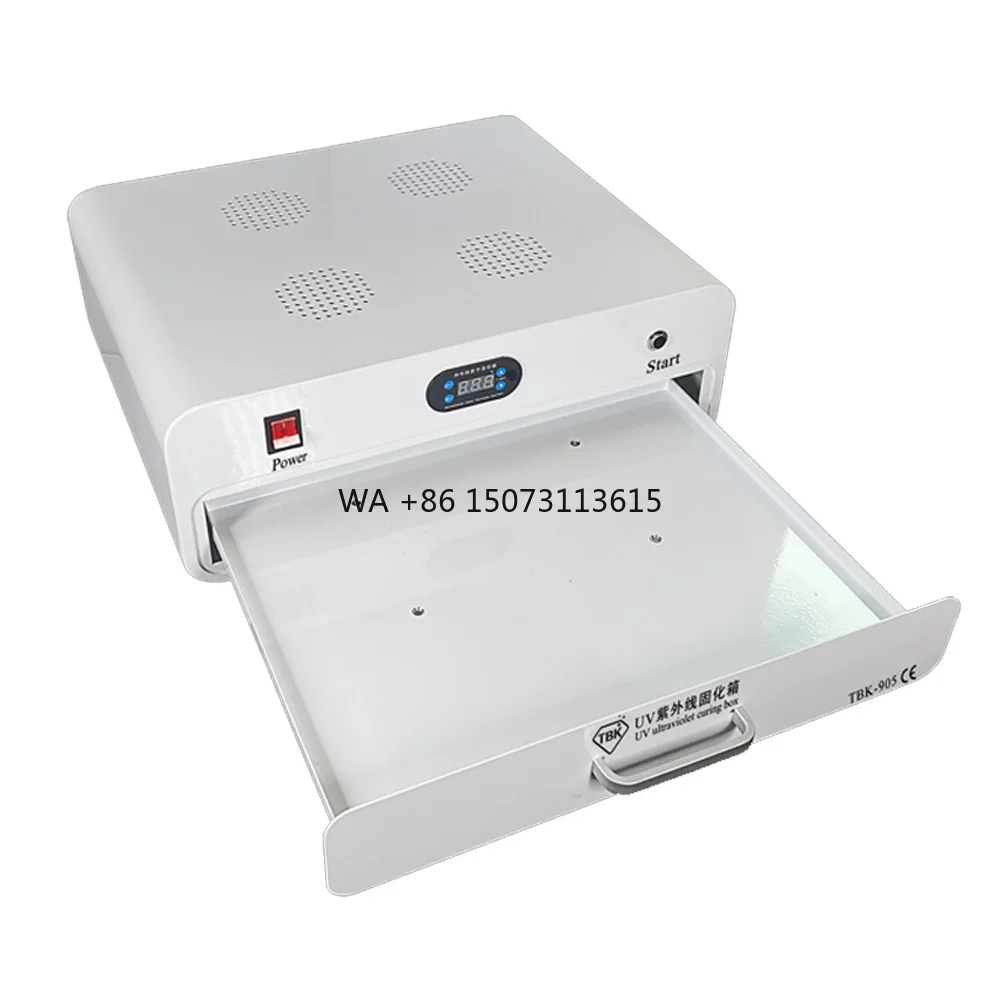 

TBK 905 Ultraviolet Curing UV Lamp Box 80pcs LED Light for Curved Screen Glass OCA Curing 110V 220V Mobile Phone Repair Machine