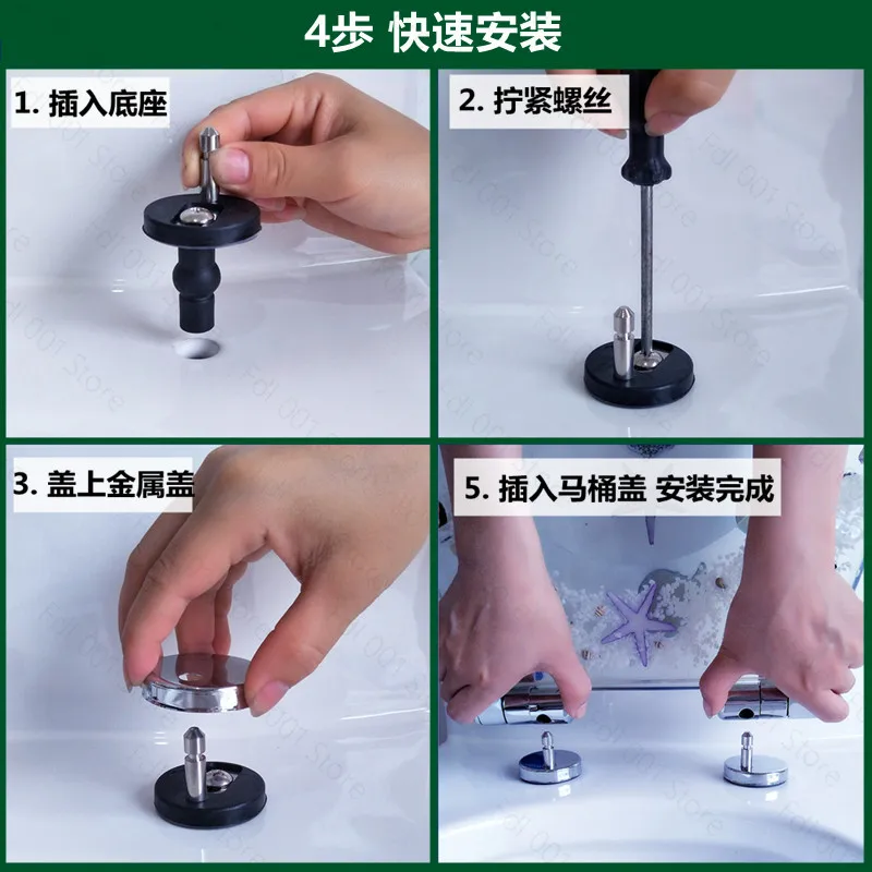 Resin Toilet Cover, Household Toilet Seat Cover O-type Old-fashioned Toilet Universal Accessories Slowly Drop and Thicken