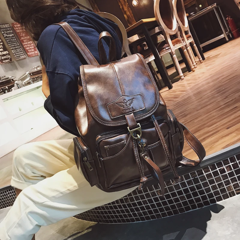 Retro Shoulder Bag Female 2019 New Style Bags & Shoes Fashion Trend Hook Women Backpack Students Bag Manufacturer Direct