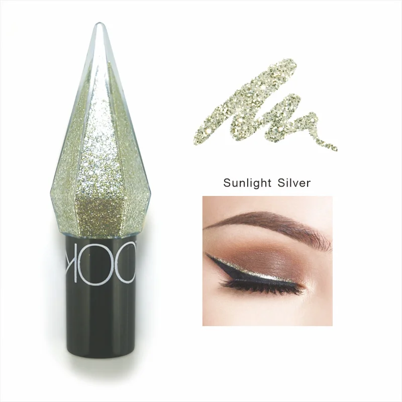 メイクアップ ダイヤモンド シャイニー アイライナー アイシャドウ ウォータープルーフ シルバー ローズ ゴールド カラー スパークル シマー グリッター スパンコール アイライナー アイ シャドウ
