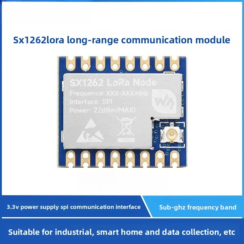 

LoRa Module SX1262 Ultra-Long-Distance Communication Anti-Interference Sub-GHz Compatible