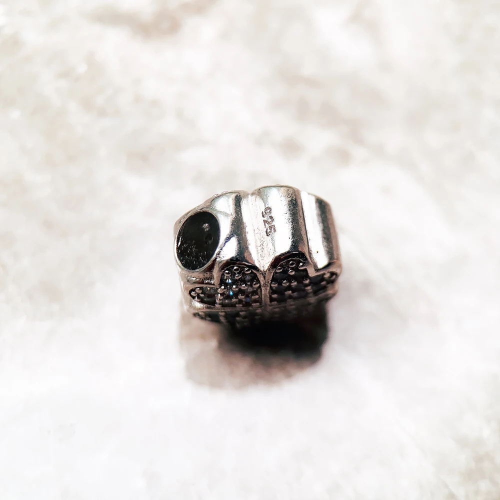 Koraliki Biały Kamień Koniczyna Nowy 925 Sterling Silver Charms Europa Szczęśliwa Biżuteria Akcesoria Prezent Dla Kobiet Mężczyzn — zdjęcie 6