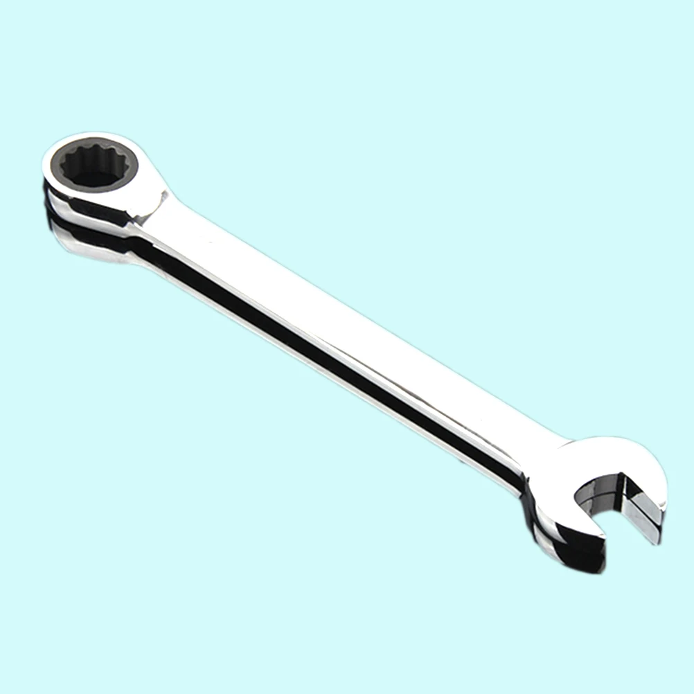6pcs Dual Spanner Set Mixed Size Ratchet Wrench Ratchet Tool Dual Head Spanner Silver Home Factory Durable Steel