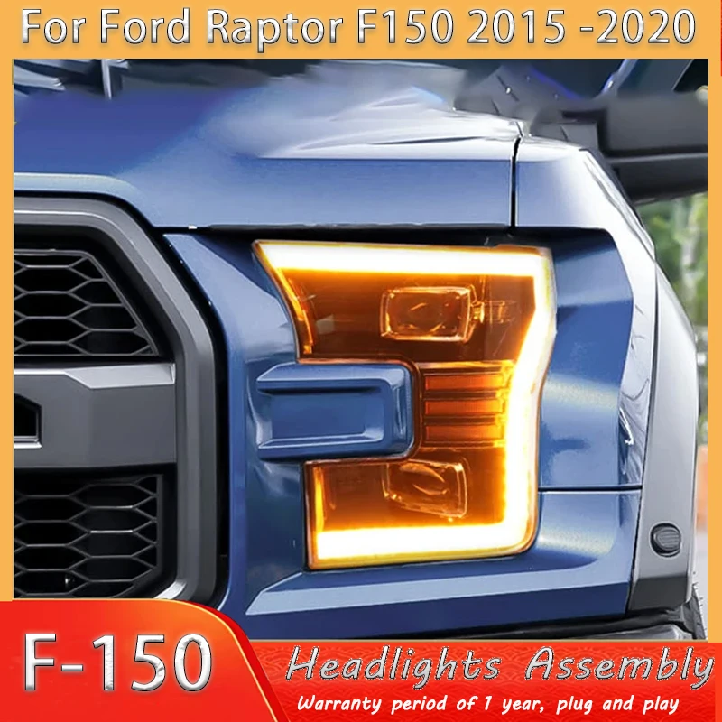 

Светодиодные фары для Ford F150 2015 2016 * 2020 Автомобильные аксессуары Светодиодные фары DRL Дневные ходовые огни Биксеноновые аксессуары HID