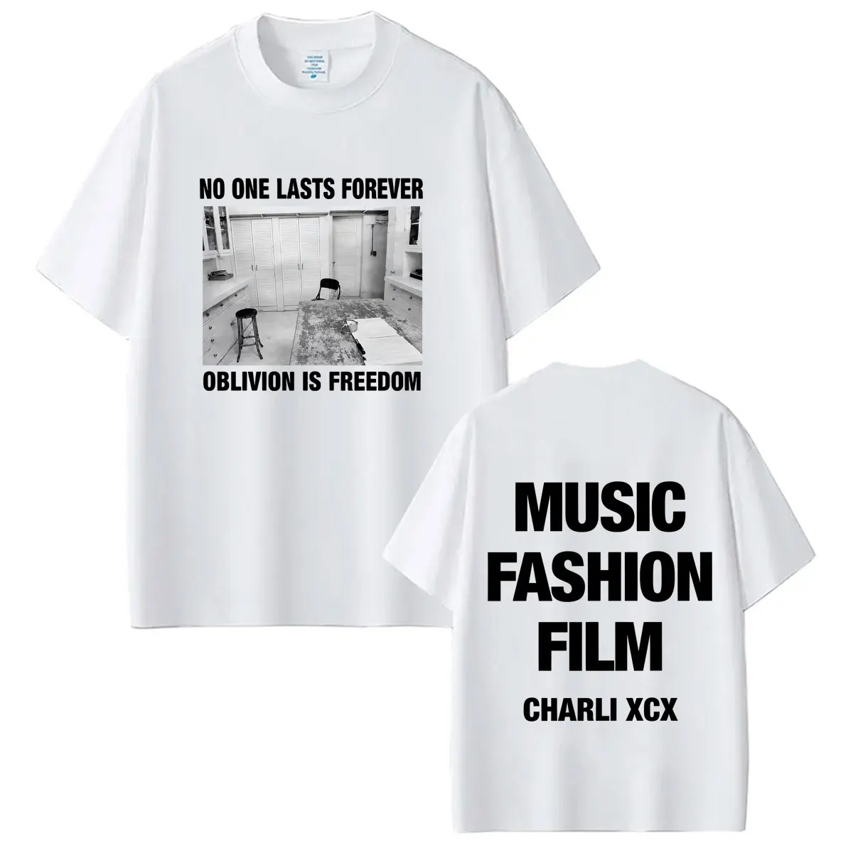CHARLI XCX Album Musik, Mode, Film Tour 2026 Print T-Shirt Herren Damen Vintage Harajuku Baumwolle Lässiges Loses T-Shirt Streetwear – Detail 3