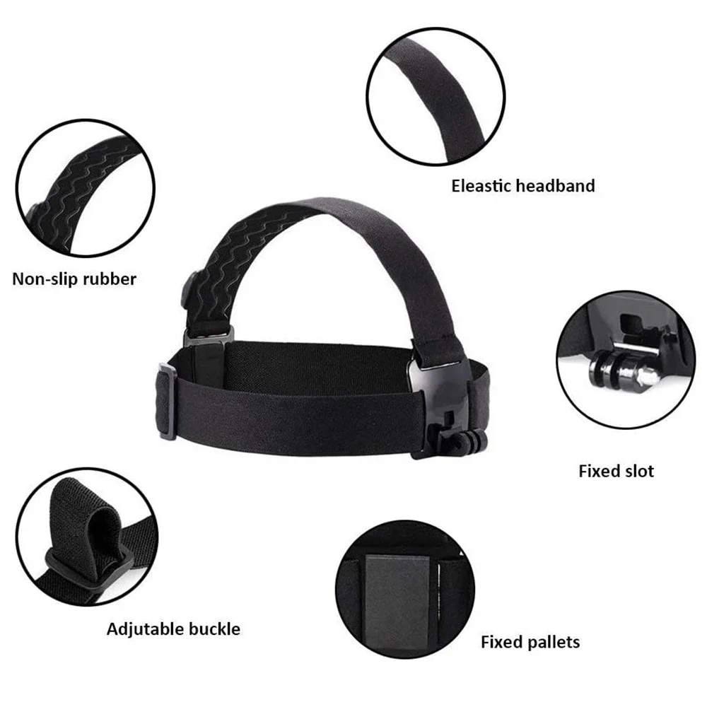 Head Strap for Gopro hero 11 10 9 8 7 Accessories Head Belt Strap Mount Adjustable for Gopro Hero 7 6 5 4 for SJCAM