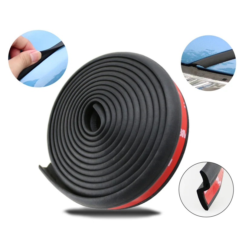 

2M 4M Car Door Seal Z Type Weatherstrip Noise Insulation Sealing Rubber Strip Trim Auto Rubber Seals Z Shaped Seal Rubber Door