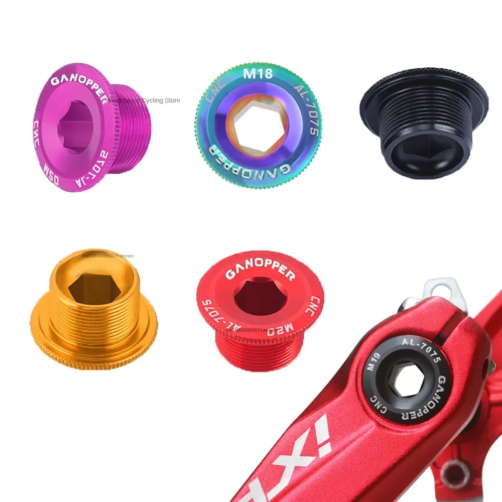 Hot Sale M15/M18/M19/M20 Crank Screw Crank Arm Fixing Bolt BB Central Axis Screw Crankset Nut Cover Cap for Road Mountain Bike