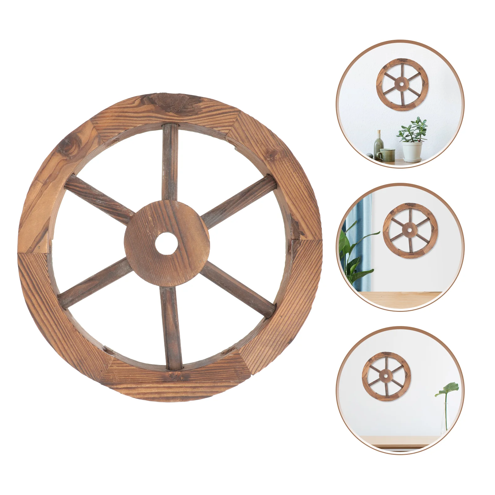 

Retro Home Decor Wheel Decoration Wooden Carriage Housewarming Gift Decoraciones Para Salas Casa