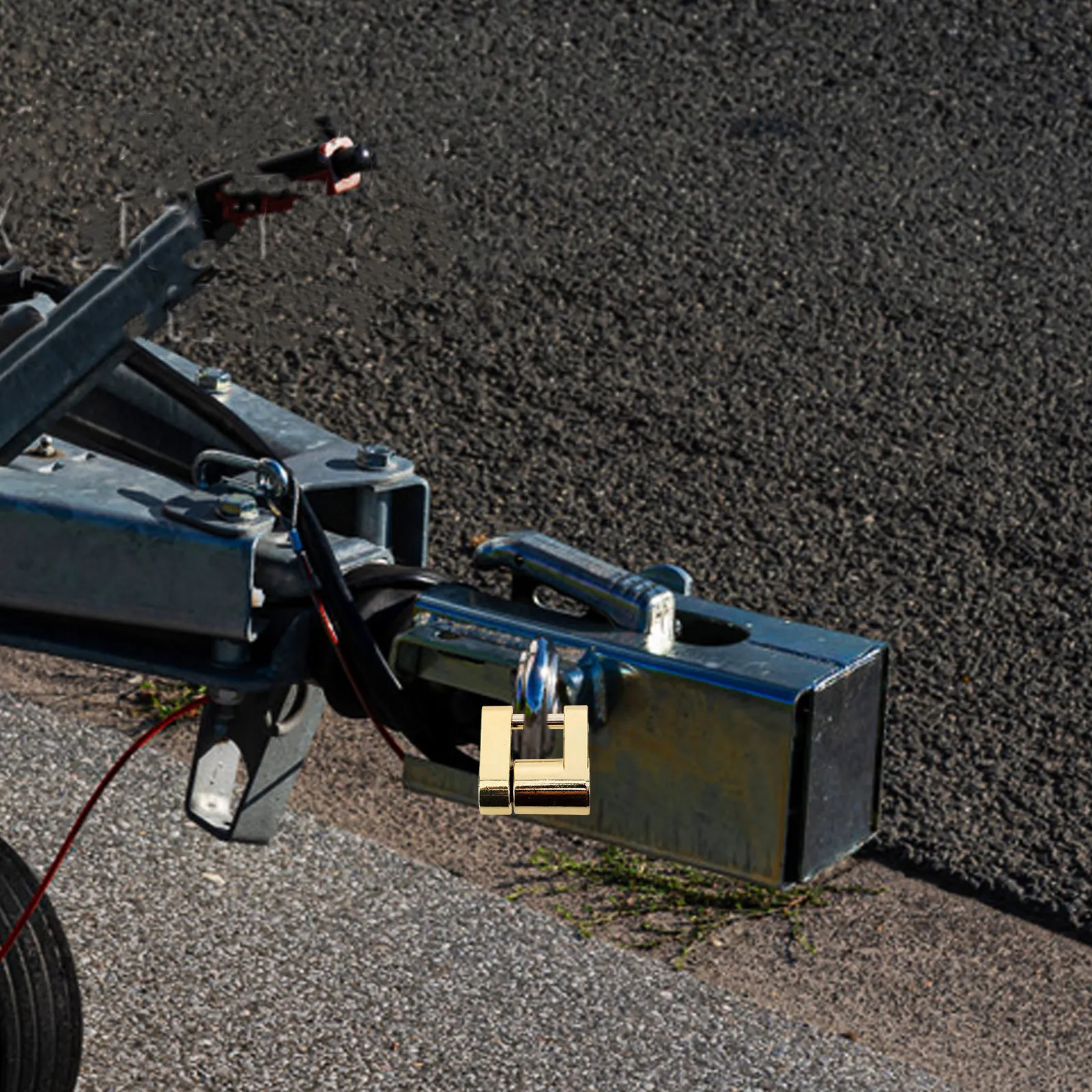 

Прочный замок для прицепа 6 мм из цинкового сплава с сердцевиной из цельной латуни для защиты от кражи, для отверстия под шкворень, замки для прицепов