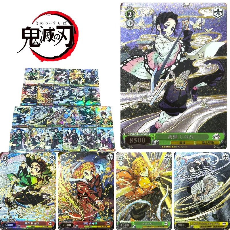 

Demon Slayer Anime Characters Kamado Nanjirou Kochou Shinobu DIY Homemade Collection Card Christmas Birthday Gift Game Toys