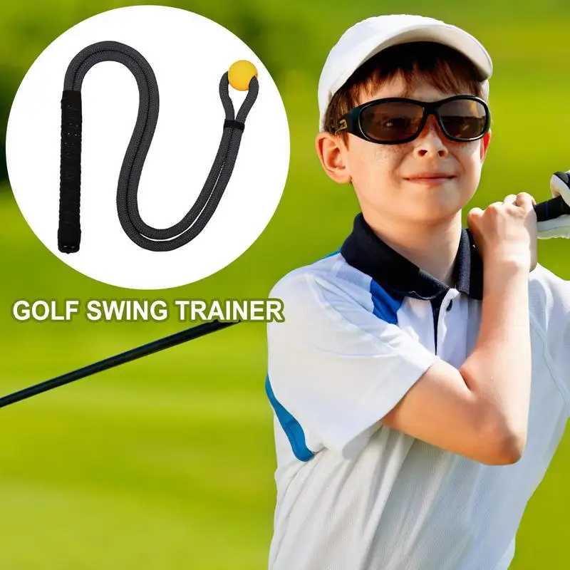 Golf Rope Swing Trainer Golf Speed Exercise Aid Rope Swing Trainer Posture Corrector Warm-Up Practice Equipment Golf Accessories