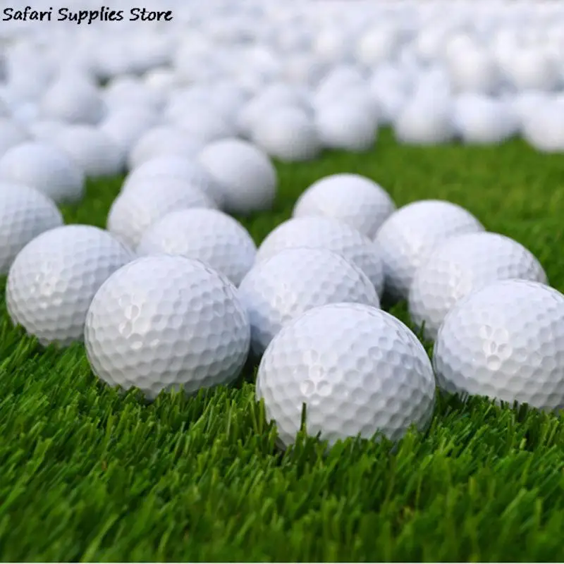 10PCS/Pack Golf Balls Outdoor Sports White PU Foam Golf Ball Indoor Outdoor Practice Training Aids