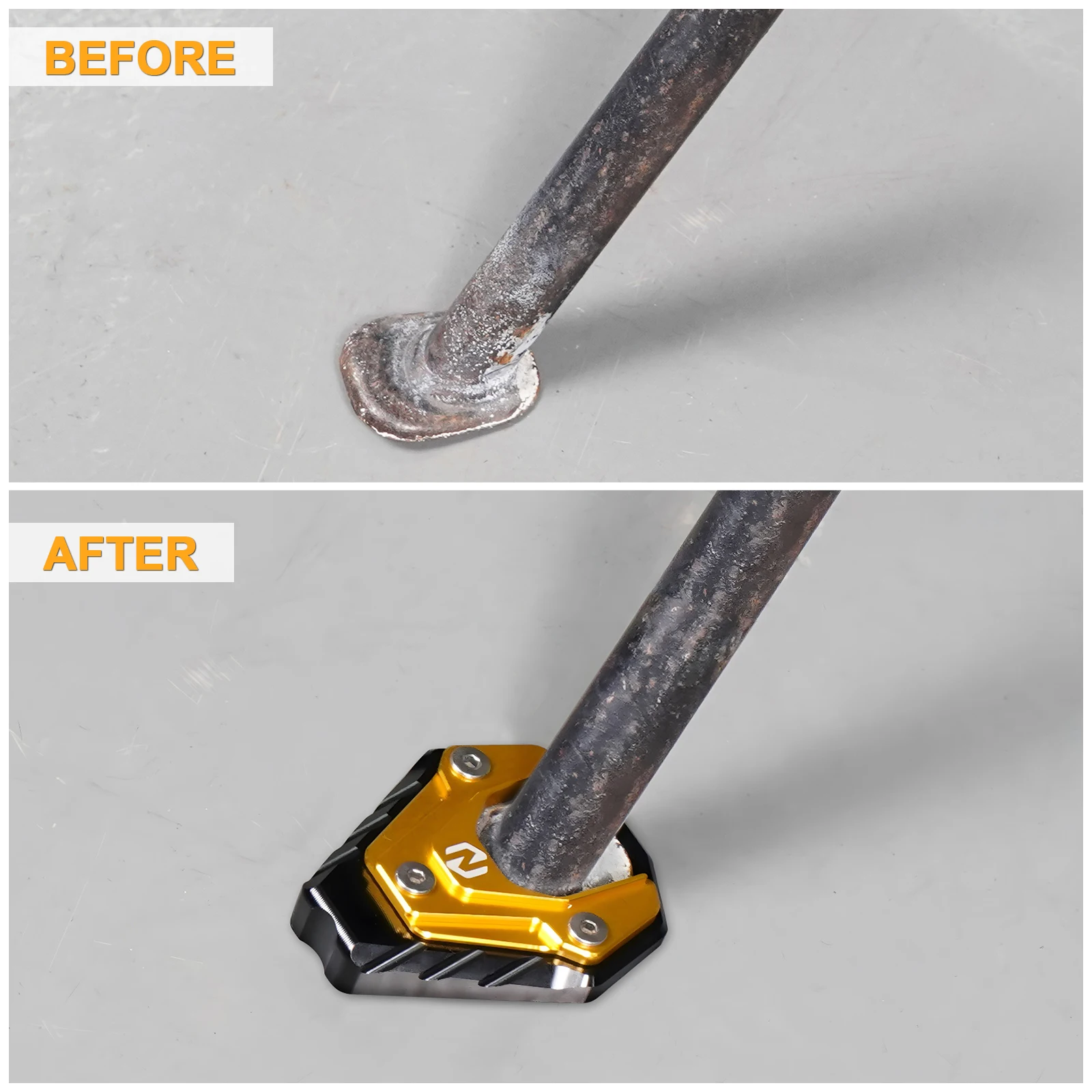 NICECNC For Suzuki DRZ400S DRZ 400S 2000-2024 Aluminum Kickstand Side Stand Pad Extension DRZ400SM DRZ 400 SM 2005-2024 2023 - Image 3