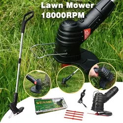 Portable Electric Garden Grass Trimmer Practical Lawn Mower Cropper Field Grass Weed Cutter Home Gardening Mowing Tools Kits