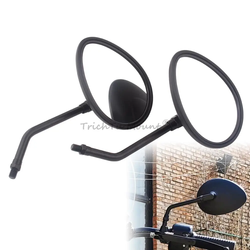 

1Pair Rearview Mirrors L+R 360 Degree Adjustable Angle Stable 10mm For Indian Chief Scout Bobber Twenty Sixty Roadmaster Limited