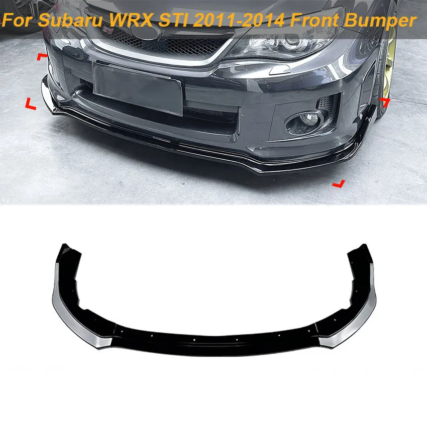 

For Subaru WRX STI 2011-2014 Front Bumper Lip Spoiler Side Splitter Diffuser Body Kit Guards Protection Car Accessories