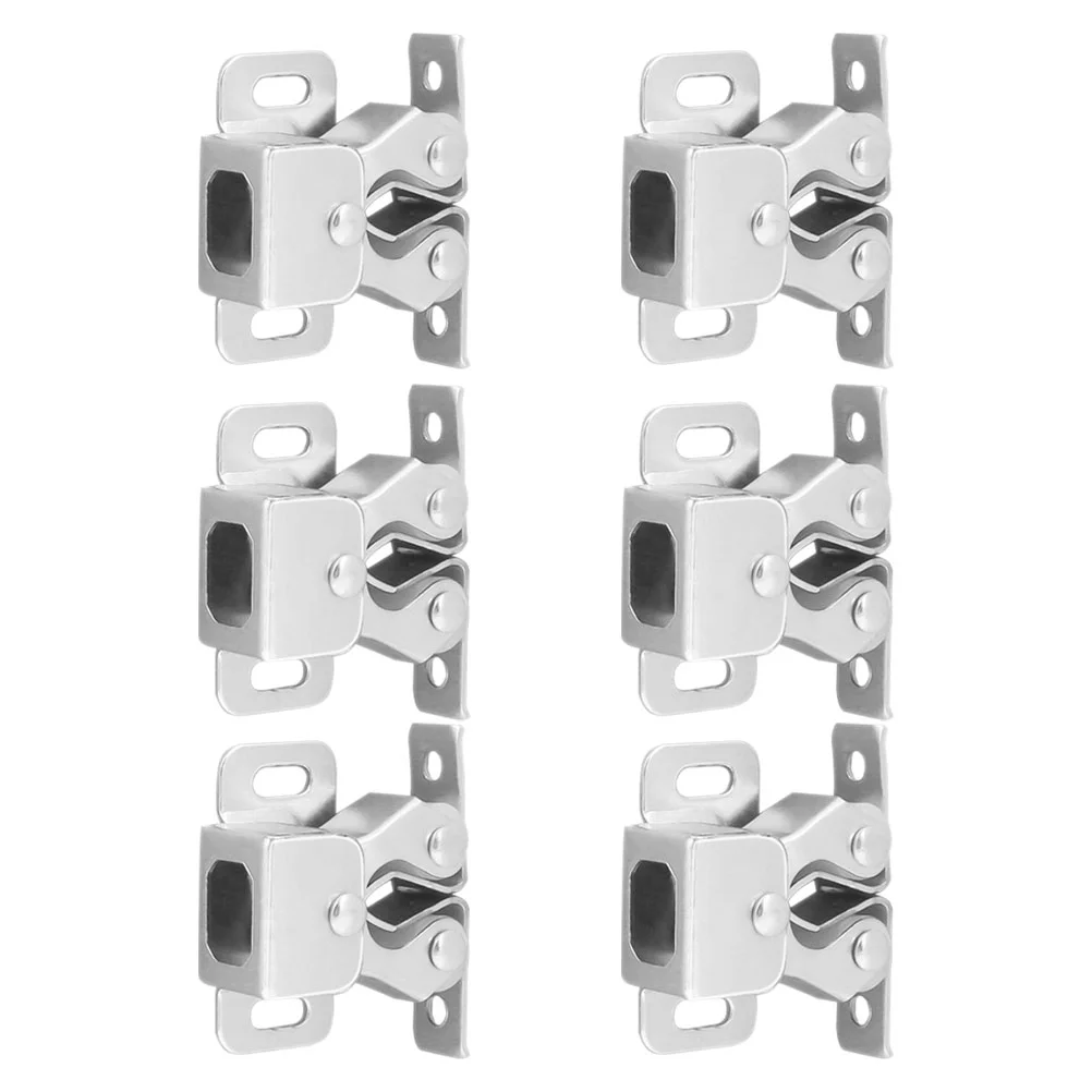 6 Pcs Door Lock Wardrobe Buckle Cupboard Catch Catches for Cupboards Clip Latches