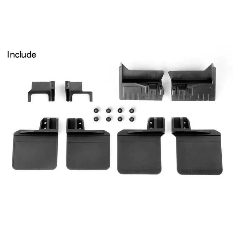 Rubber Mud Flaps Front Rear Fenders with Mounting Base for 1/10 RC Crawler Car TRX4 Trx-4 Upgrade Parts
