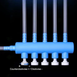 Practical Aquarium Air Pump Flow Control Valve Distributor Hose Splitter Fish Tank Pump Accessories Tube Oxygen Pipe Split-flow