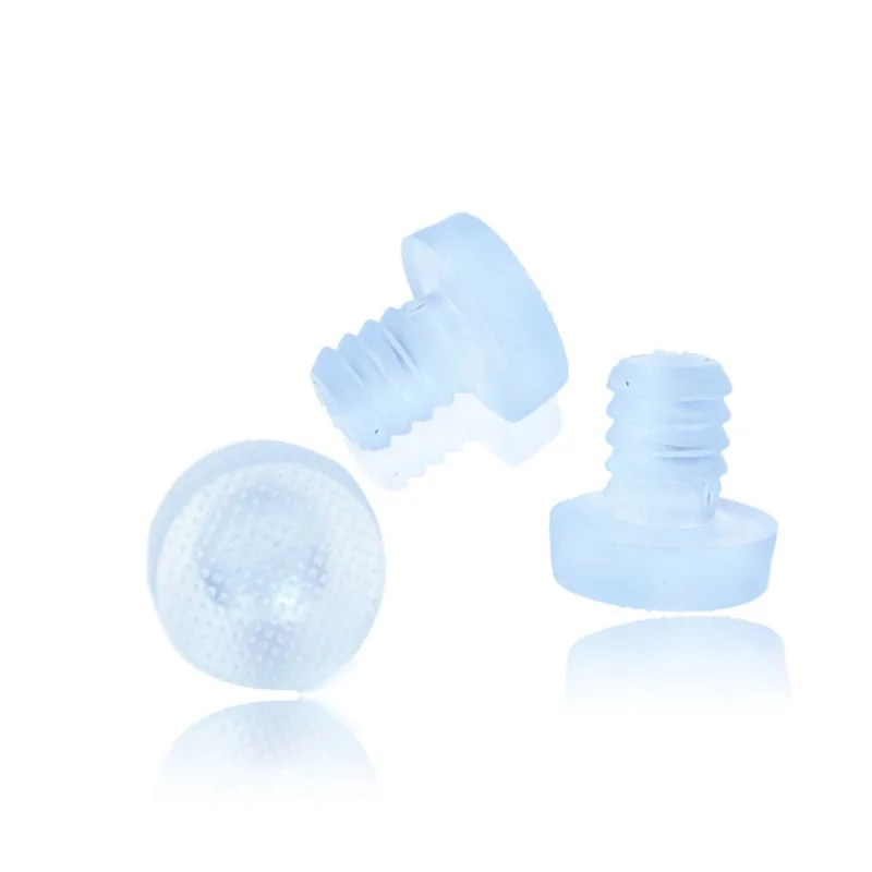 1bag! Soft Transparent Rubber Stem Bumpers Screws Hole Plugs Cabinet Wardrobes Dust Plugs Chair Silencers Prevent Friction Parts