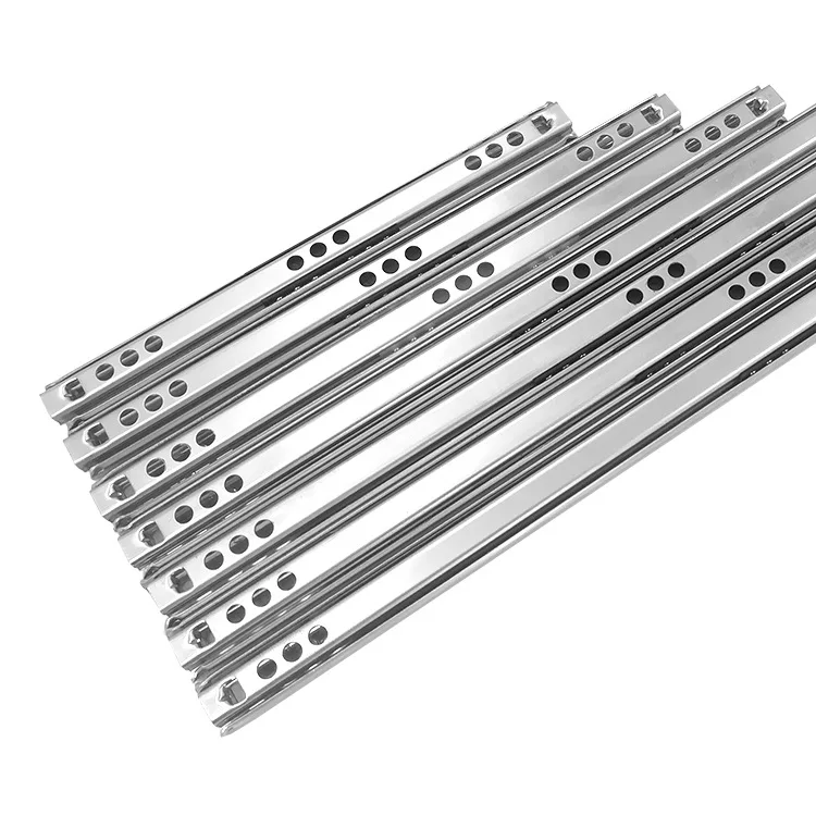 2Pcs 8"-16" Ball Bearing Drawer Slides Heavy Duty Steel Drawer Runners for Cabinet Cupboard Keyboard Furniture