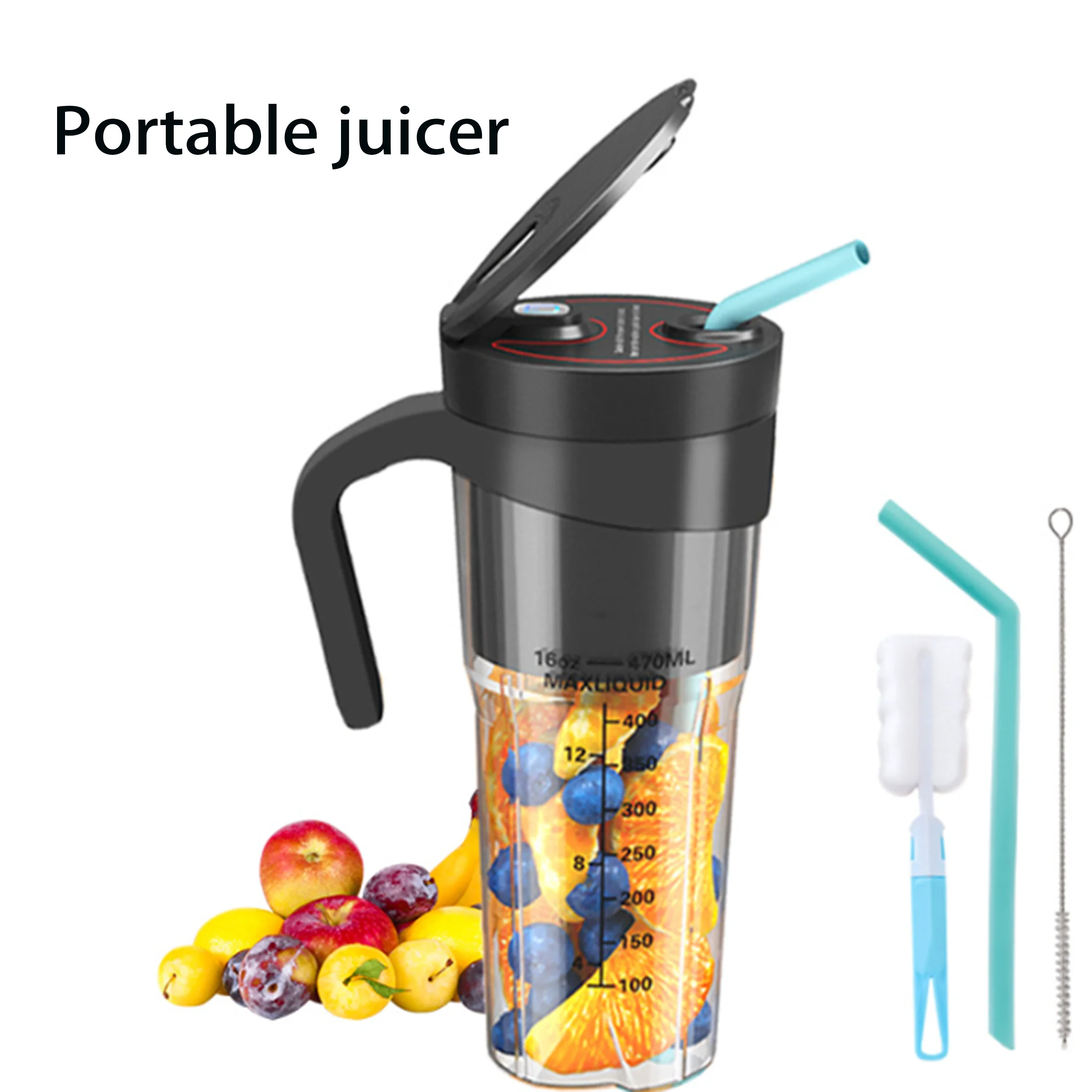 

Electric Juicer - Ideal for Smoothies and Milkshakes, Perfectfor Home, Travel, Camping, and Back-to-School Essentials