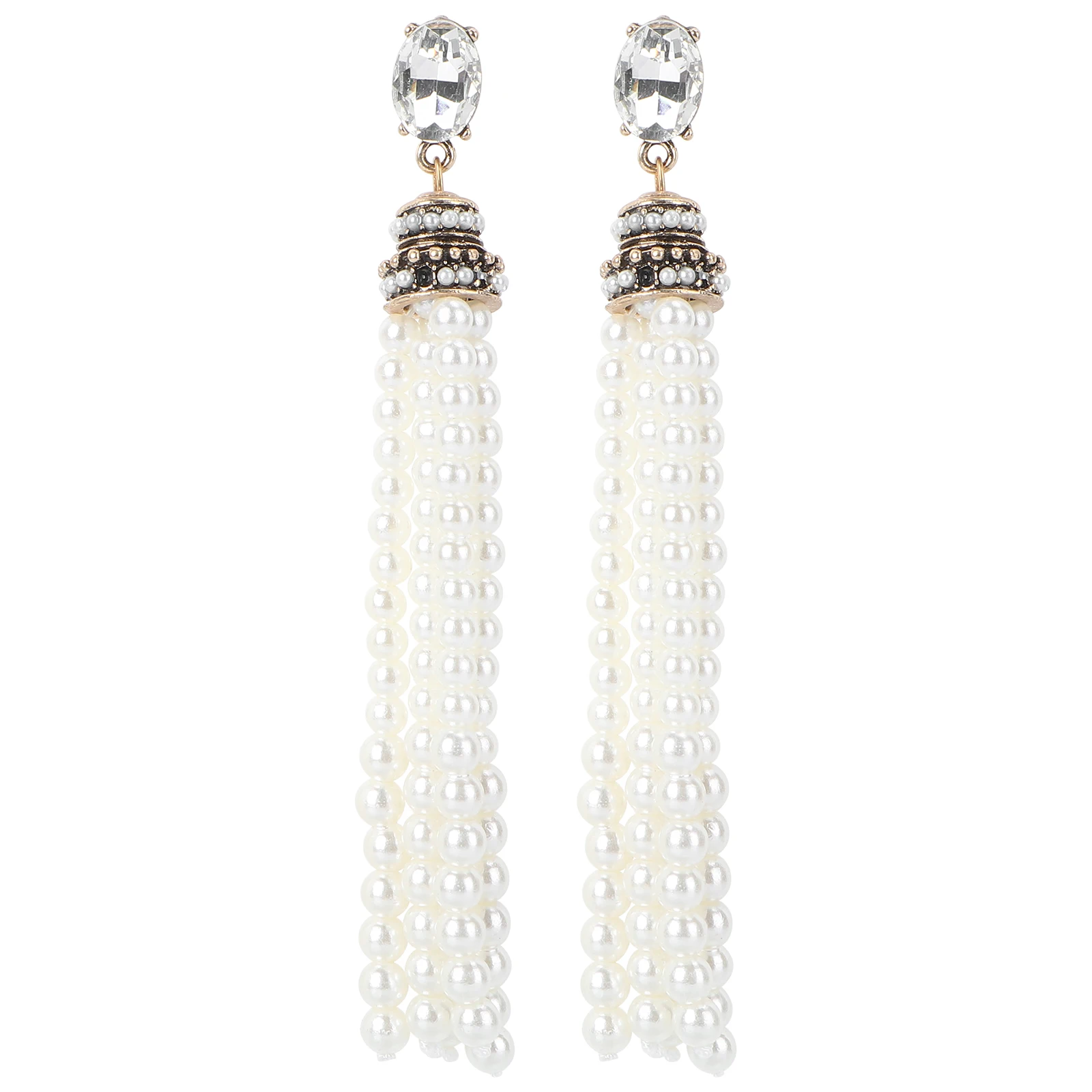 

Pearl Tassel Earrings for Women Long Jewelry Gifts Prom Party Wedding Accessories Pearl Drop Earrings