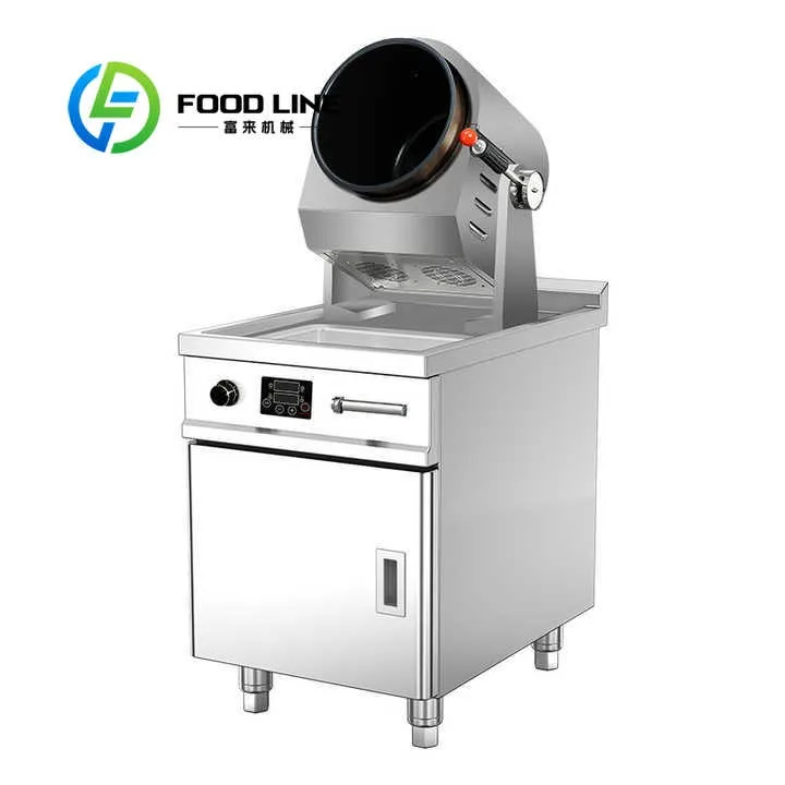 Automatic Wok Stir Fry Machine Rotary Cooking Electric for Home Kitchen Motorized Heavy Duty Restaurant for Daily Use for Travel