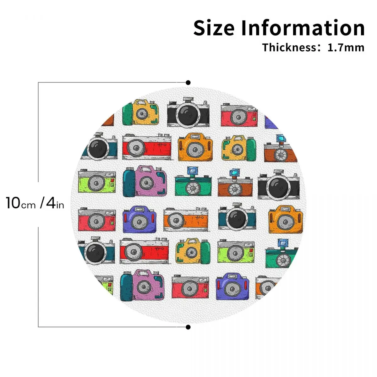 Retro Camera Coasters Kitchen Placemats Non-slip Insulation Cup Coffee Mats For Decor Home Tableware Pads Set of 4